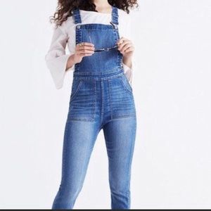 Madewell - Skinny Denim Overalls (Drop Hem) - XXS